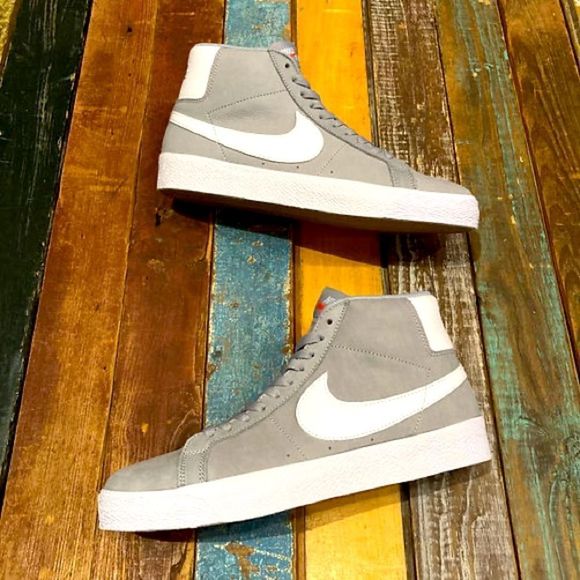 Nike Other - Nike SB Orange Label Blazer “Wolf Grey” Men 9 Sneakers
